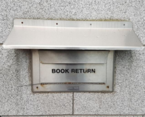 external book return facility