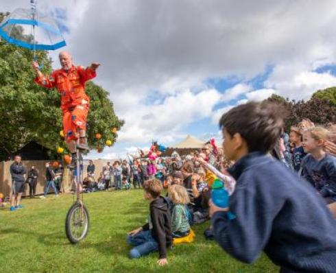 Man on Unicycle