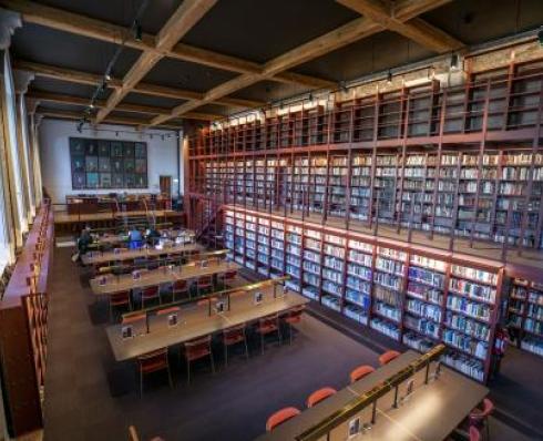 interior woodlock hall library