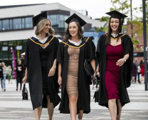 graduates walking