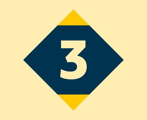 Shows digit 3