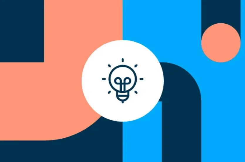 Shows faculty symbols with icon illustrating lightbulb