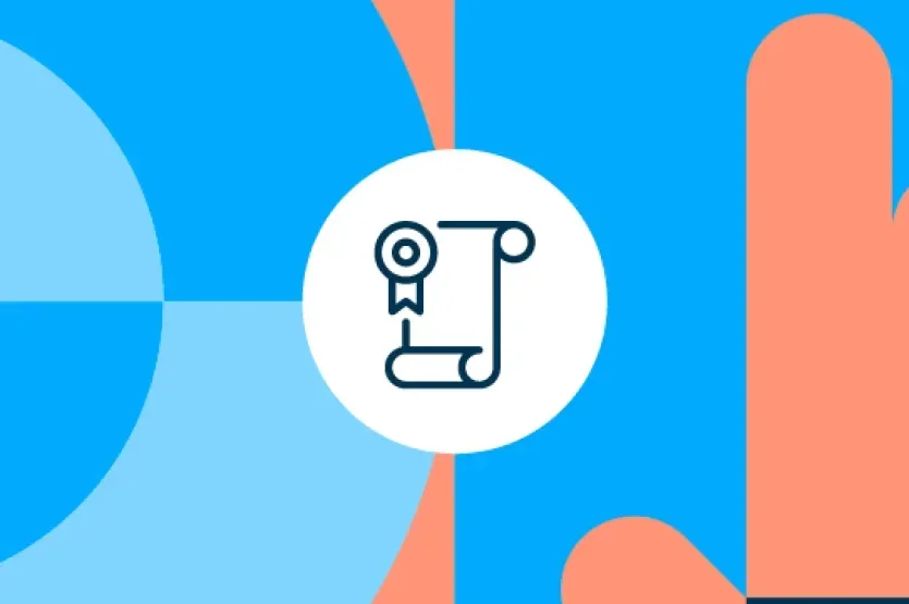 Shows faculty symbols with icon illustrating graduation scroll