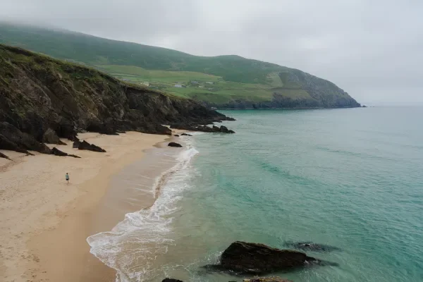 Shows Irish coastline
