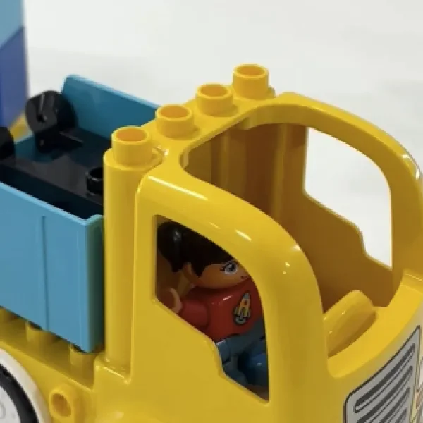Image shows miniature lego truck. This image taken from DCU's main Instagram page