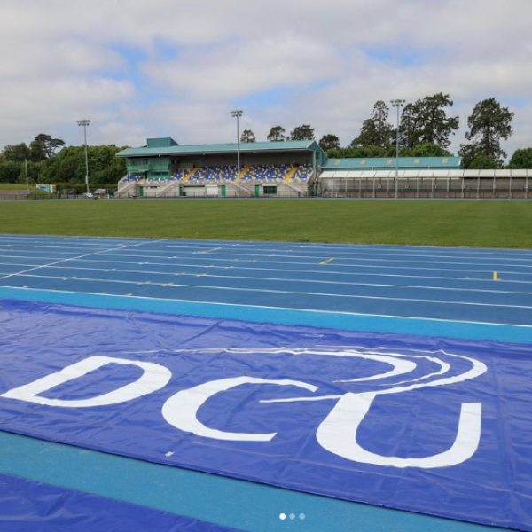 Shows Morton Stadium running track