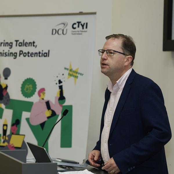 James Lawless TD, Minister for Further and Higher Education, Research, Innovation and Science, at the CTYI awards ceremony