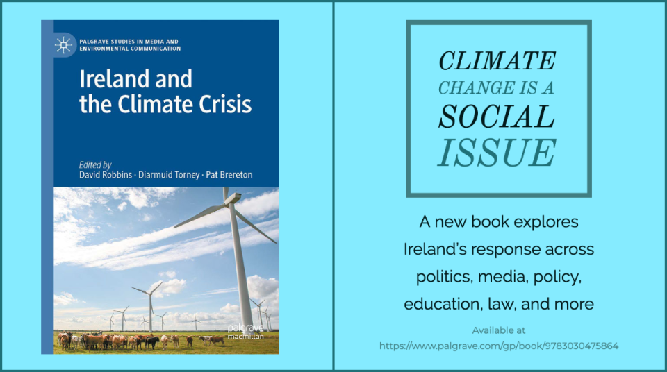 Ireland and the Climate Crisis book front cover published by Palgrave MacMillan