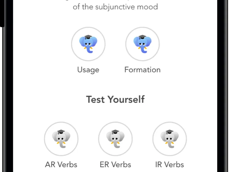Ella Verbs the app