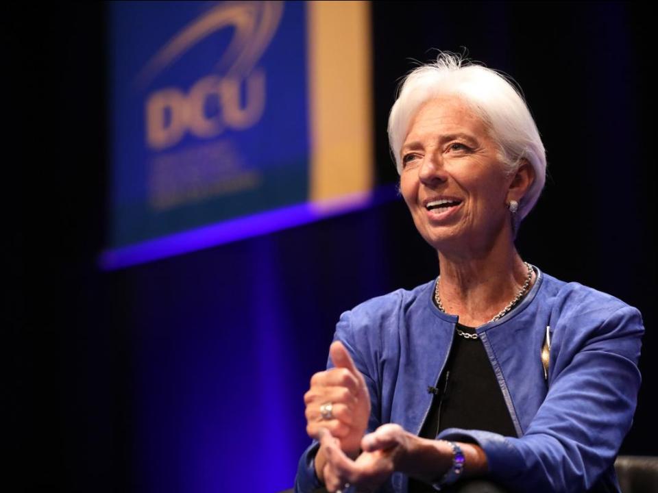Christine Lagarde visits DCU