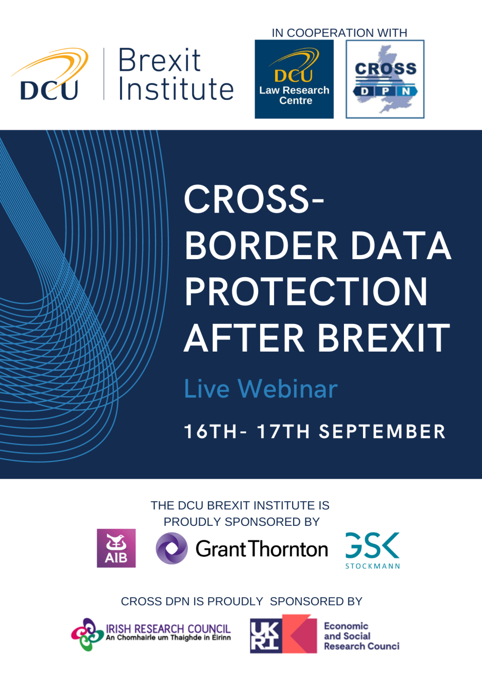 Flyer of Cross Border Data Protection After Brexit Event