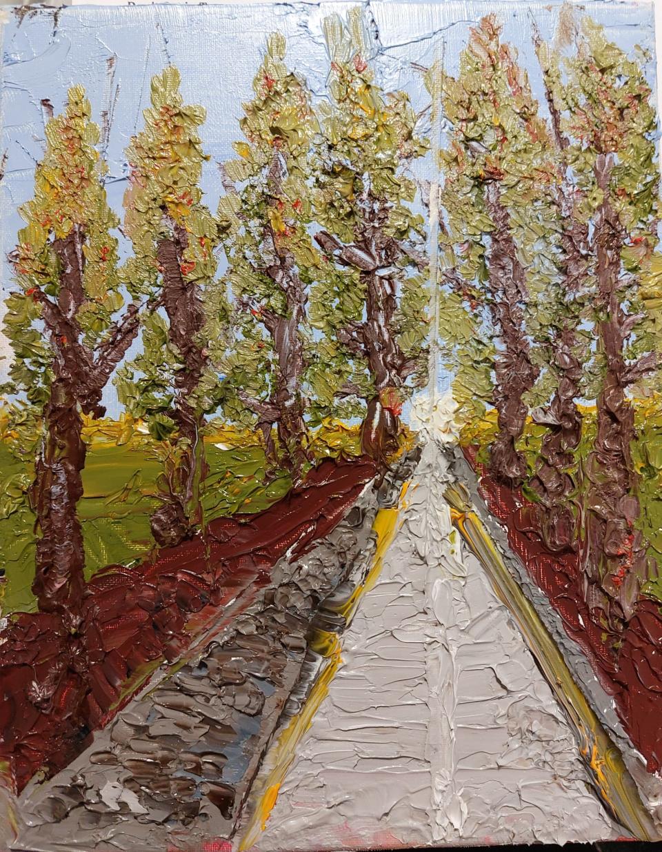 Avenue from DCU to Ballymun Road painting 