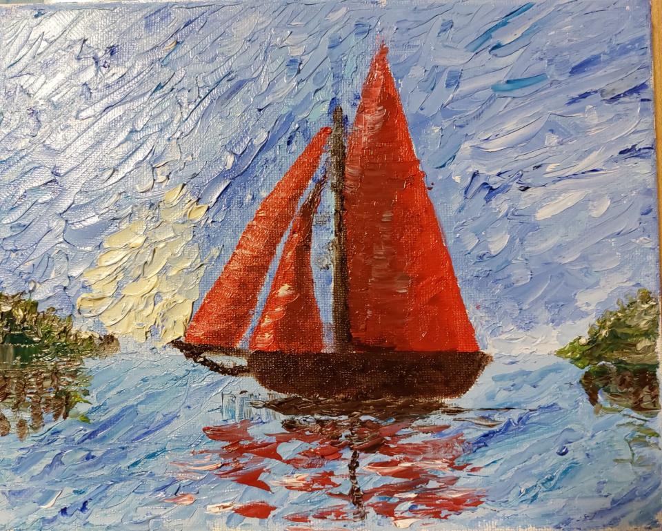 The Galway Hooker Festival Painting 