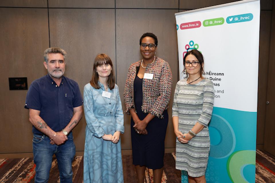 Four attendees of the IHREC Panel