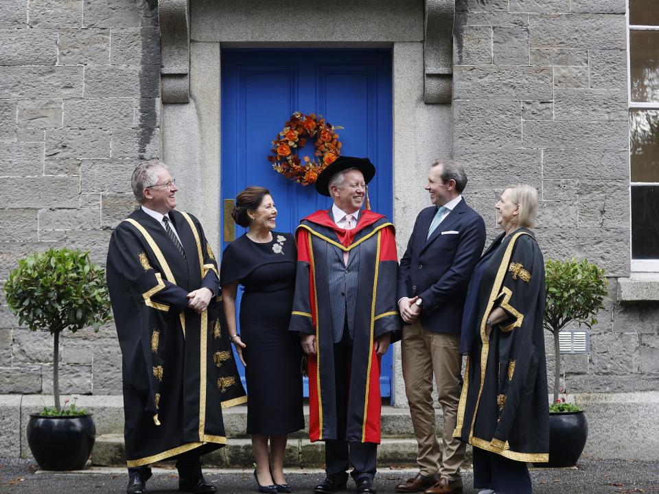 Prof Daire Keogh, Jean Saunders, John Saunders, Colin Saunders, Brid Horan