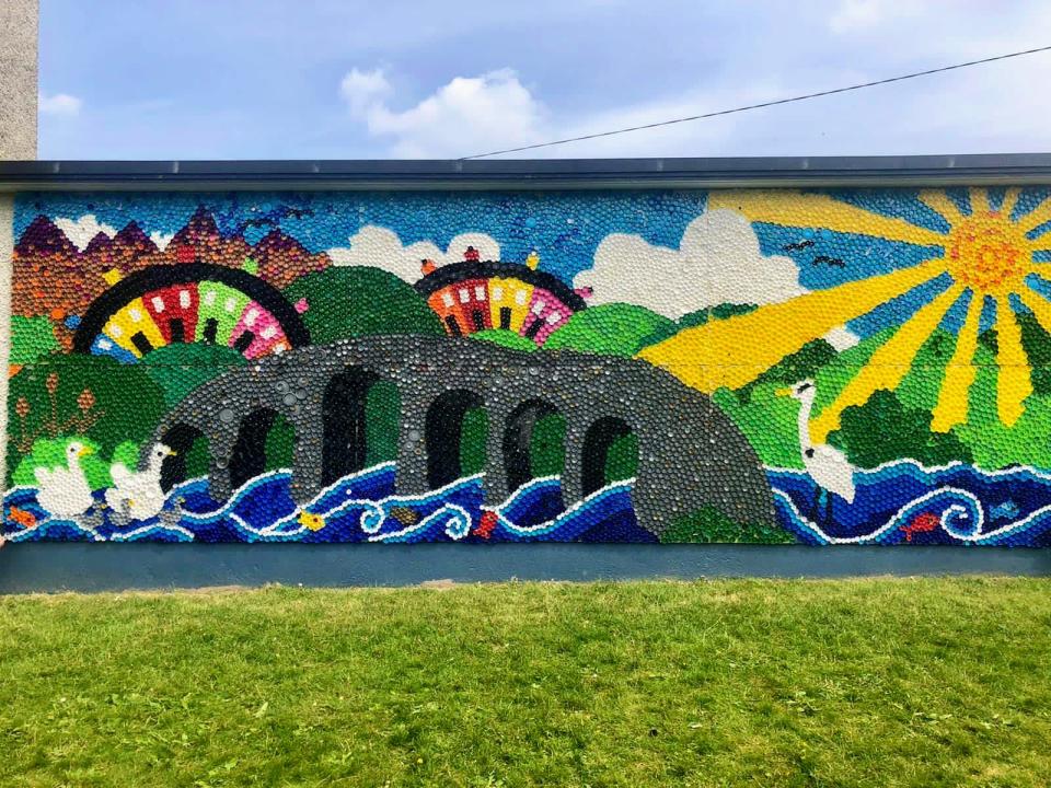 Bottle Top Mural