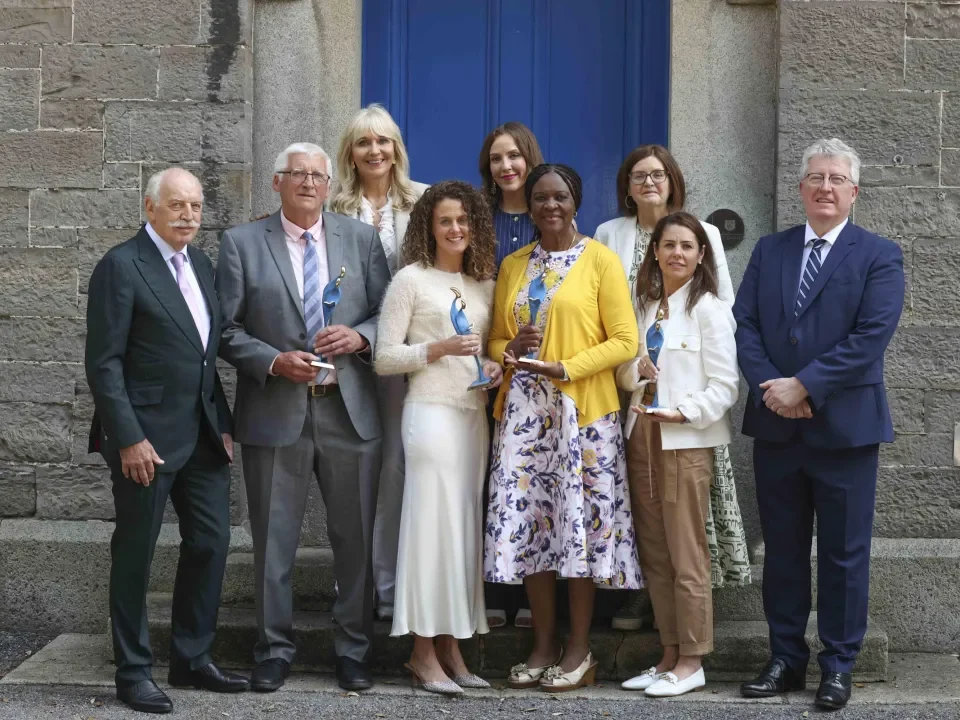 Group photo of award winners and presenters