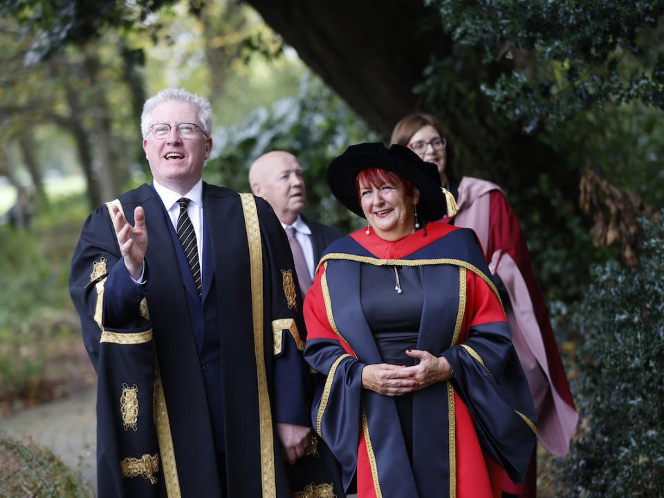 photograph of Pat Kavanagh honorary doctorate