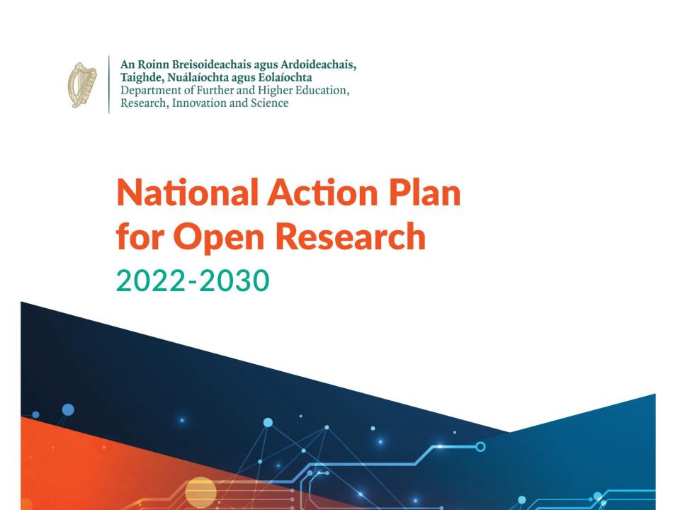 National Action Plan For Open Research 2022-2030