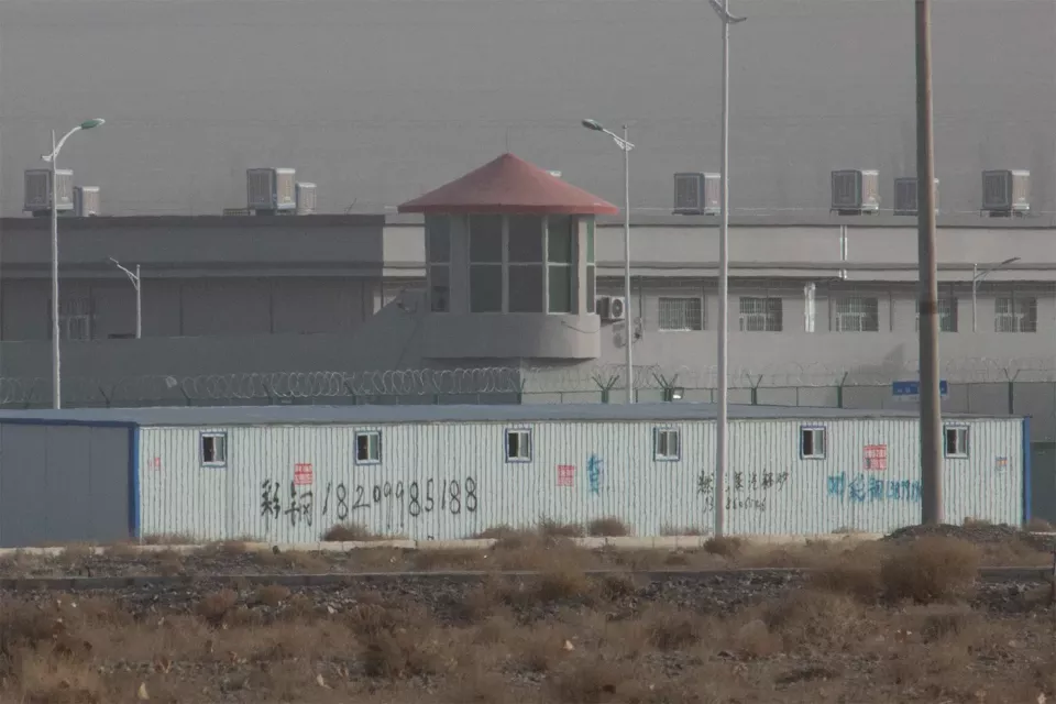 Re-Education prison camp for Uyghur people