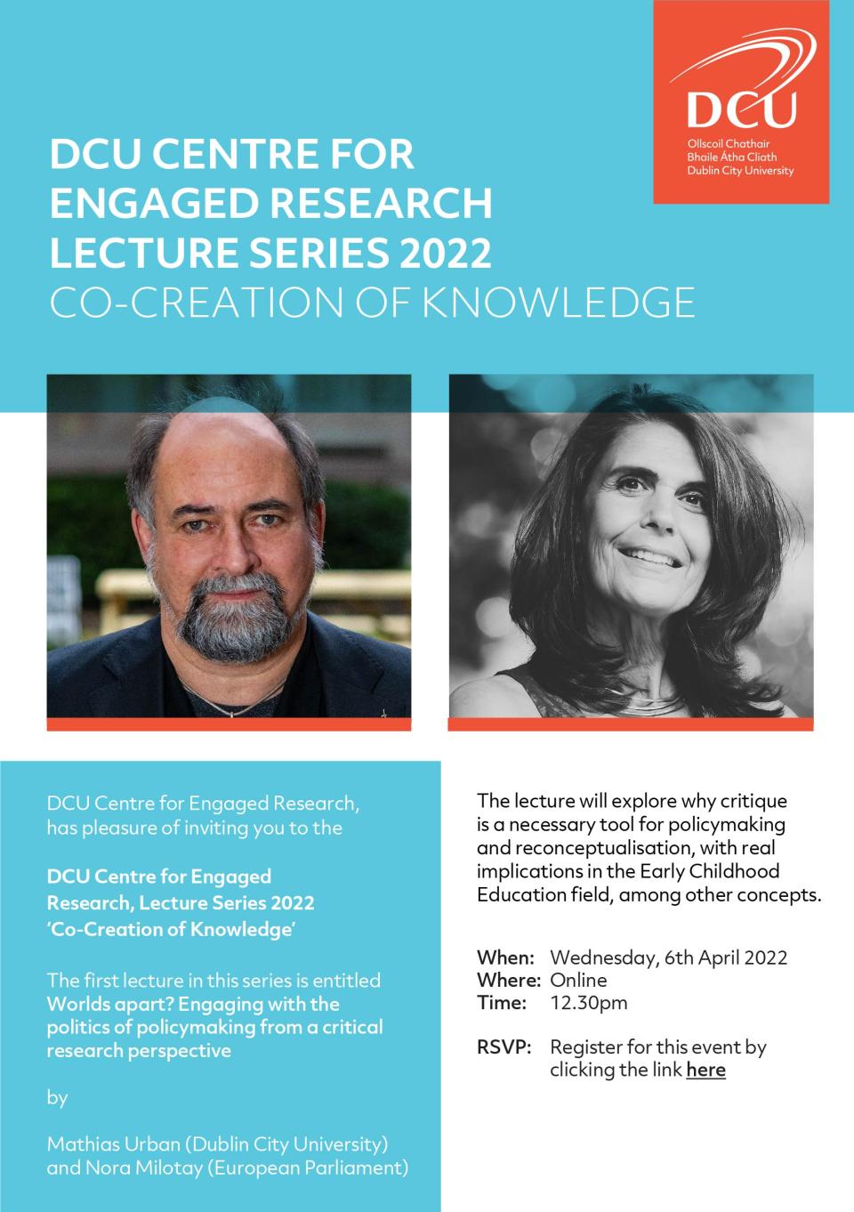 DCU Centre for Engaged Research invite