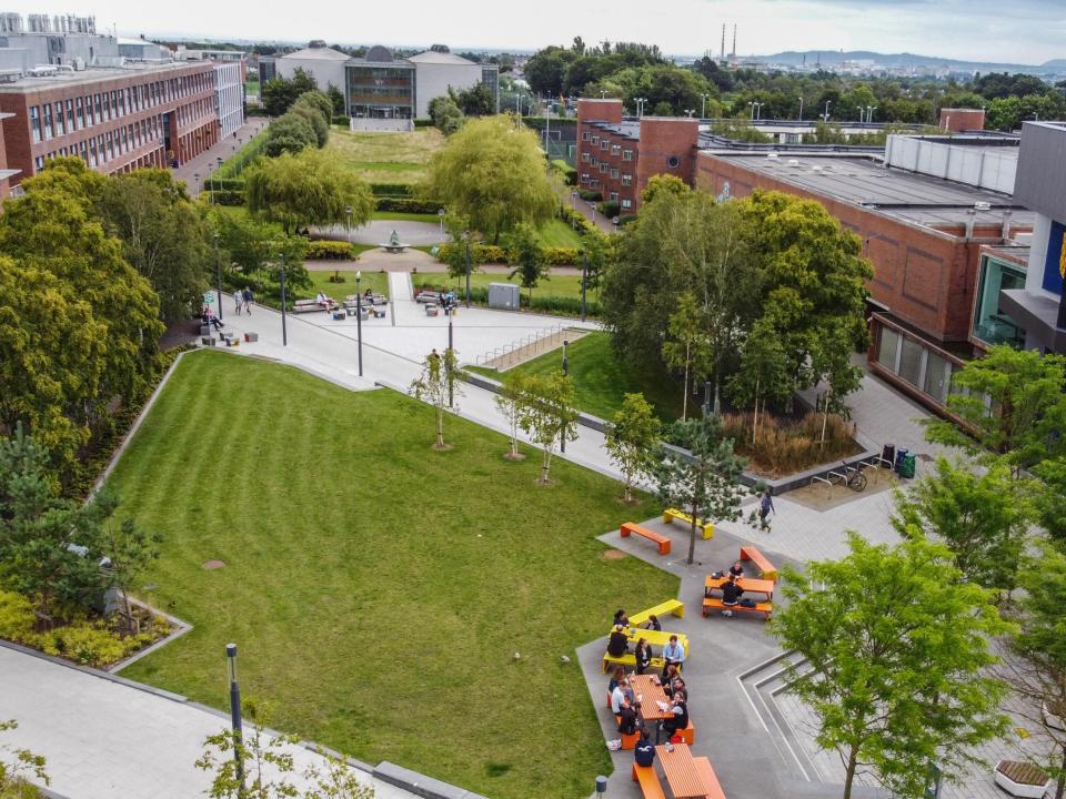 Drone image of DCU's Glasnevin Campus