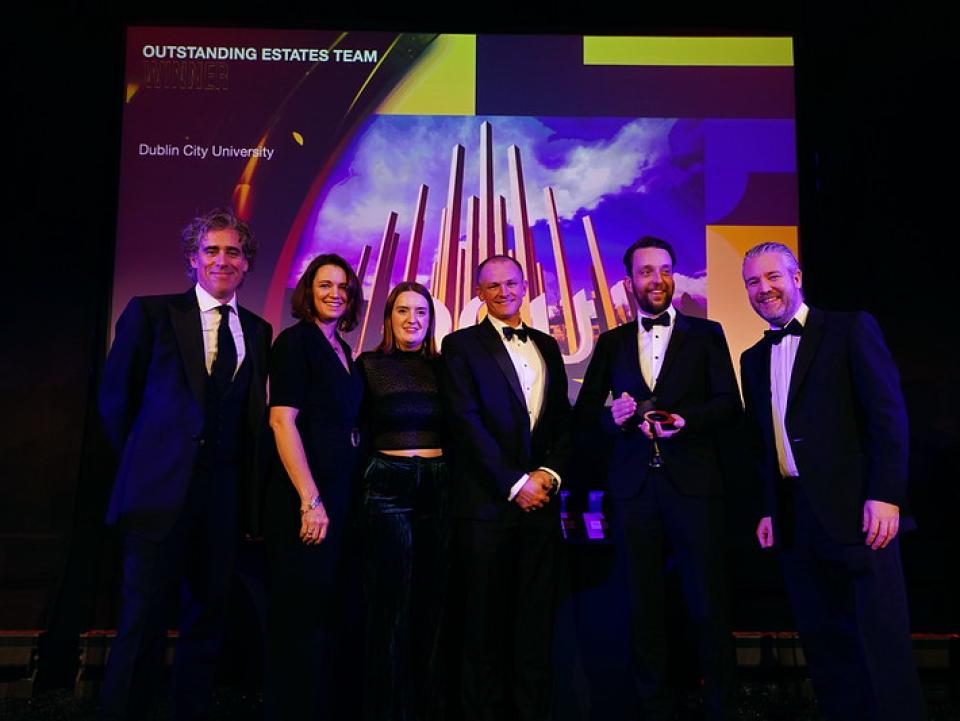 DCU Estates Team win THE Award
