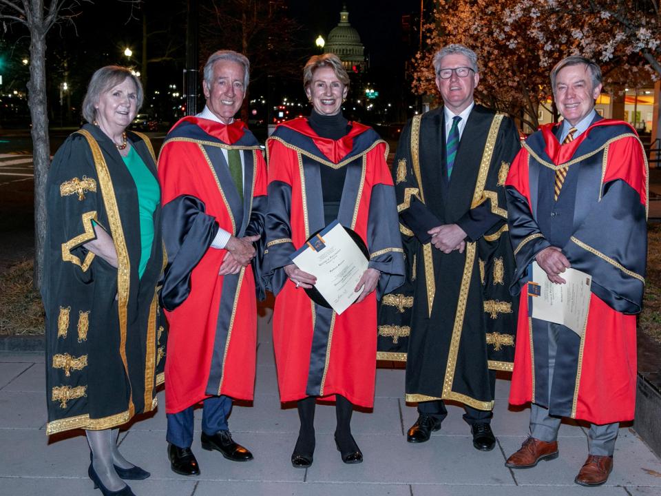 Congressman Richard Neal, one of the most influential figures in American politics; Barbara Barrett, former USImage of Brid Horan, University Chancellor, Daire Keogh, President of DCU, Secretary of the Air Force; and Michael Crow, President of Arizona State University. 