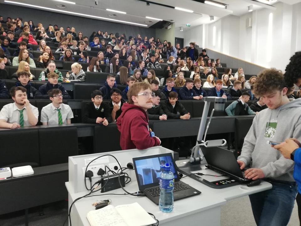 Students attending a Faculty Talk