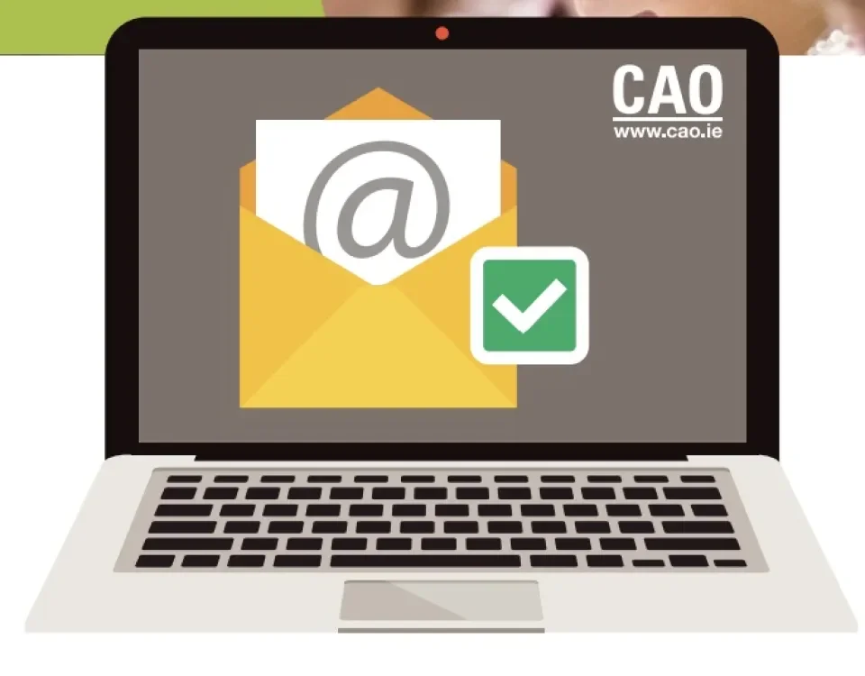 Laptop to show submitting CAO application 