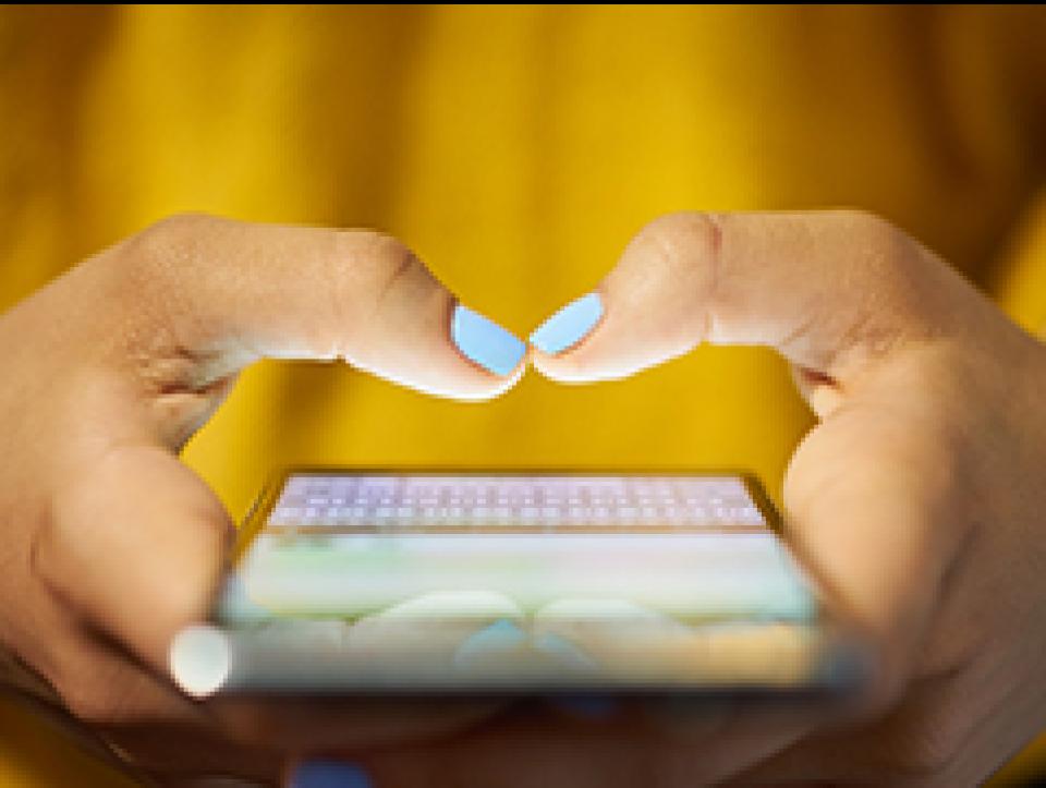 Typing on a mobile phone