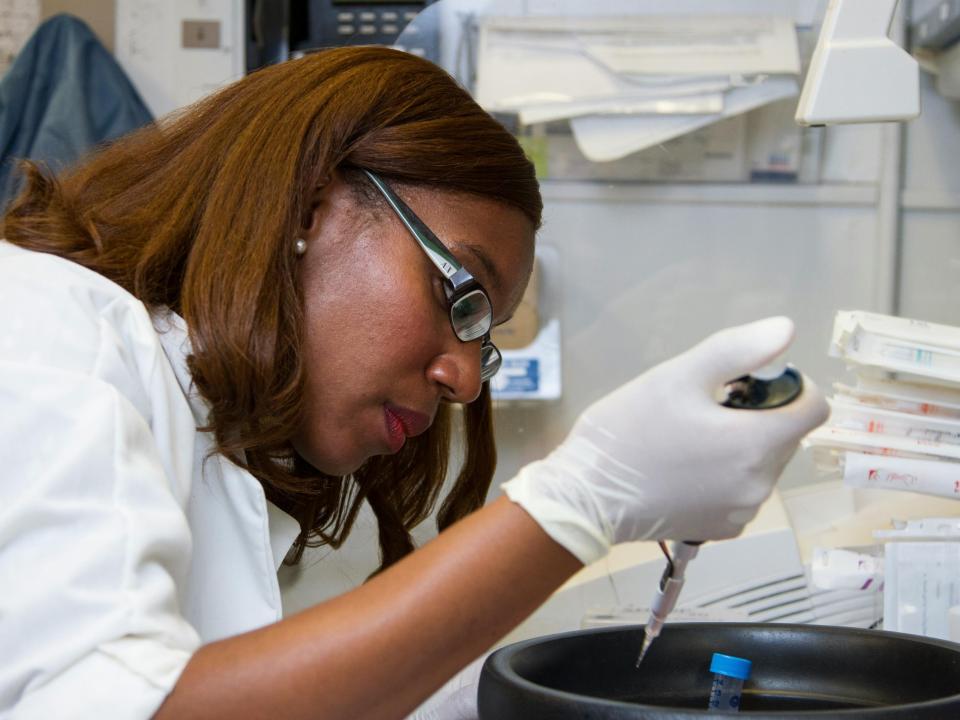 Woman in lab