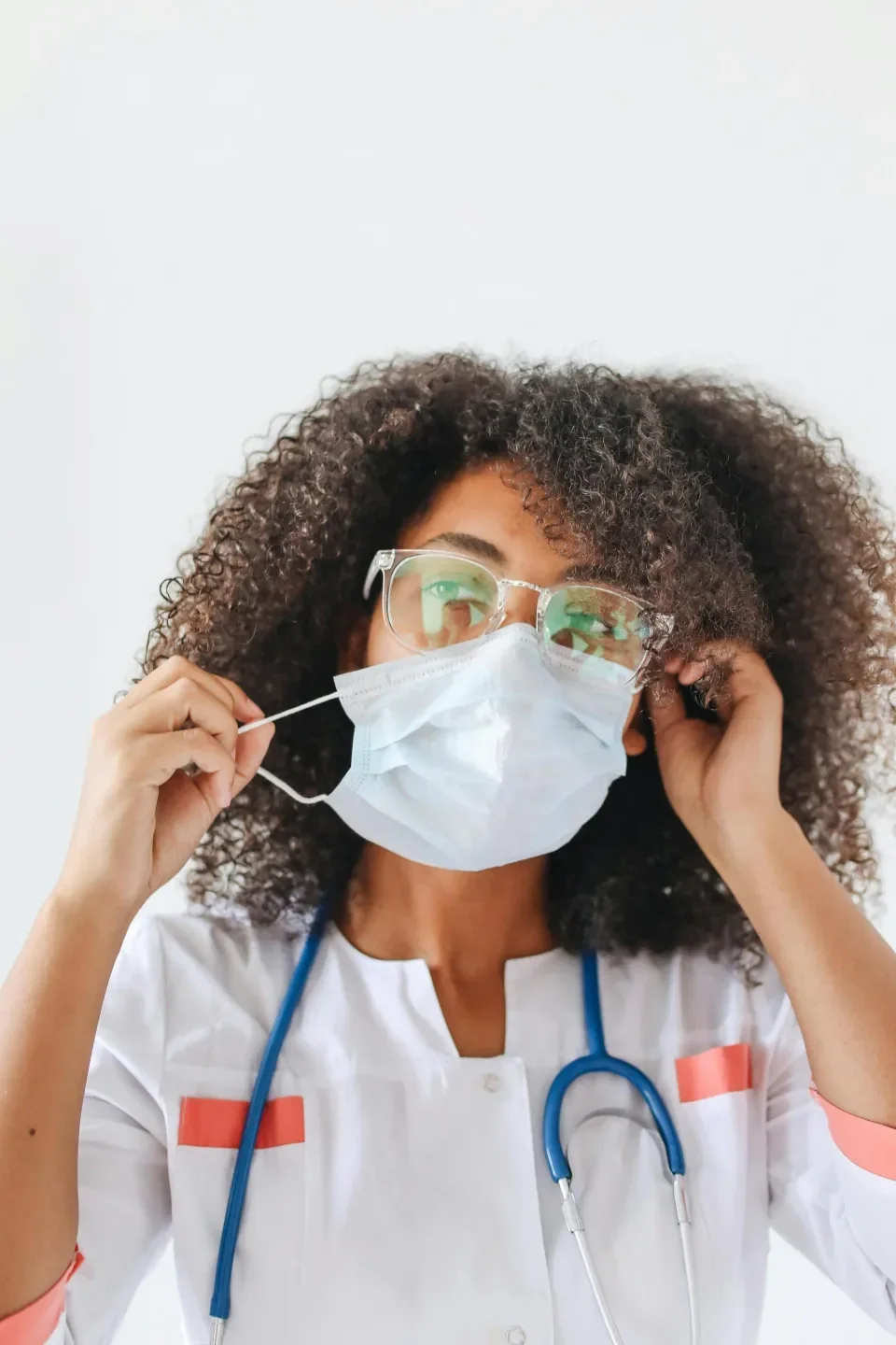 Medical Professional wearing a face mask