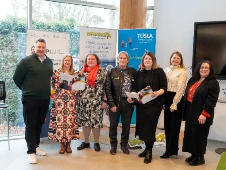 Event organisers and speakers: John Mitchell, Prof Veronica Lambert, Prof Suzanne Guerin, Dr Harry Shier, Dr. Roisin Farragher, Dr Edel Tierney, Marian Brattman at Barretstown Campus, 30th Jan 2025