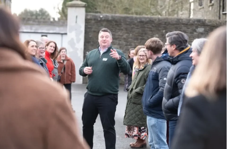 Participants at the launch of this guide, partaking in Icebreaker activities at Barretstown Campus, 30th Jan 2025