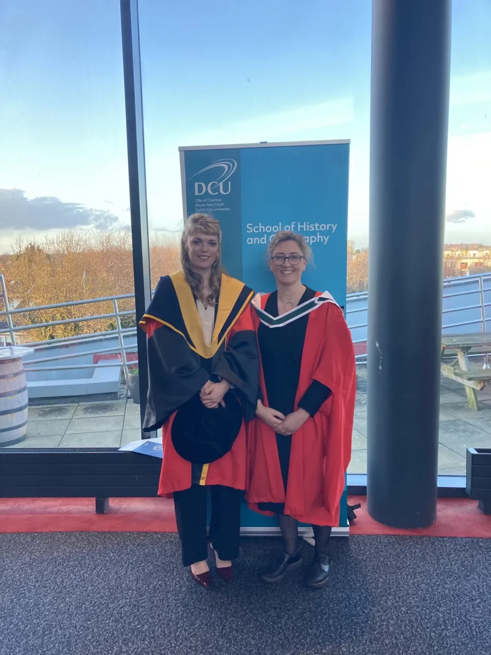 Dr Kelly Adamson with her supervisor Dr Juliana Adelman