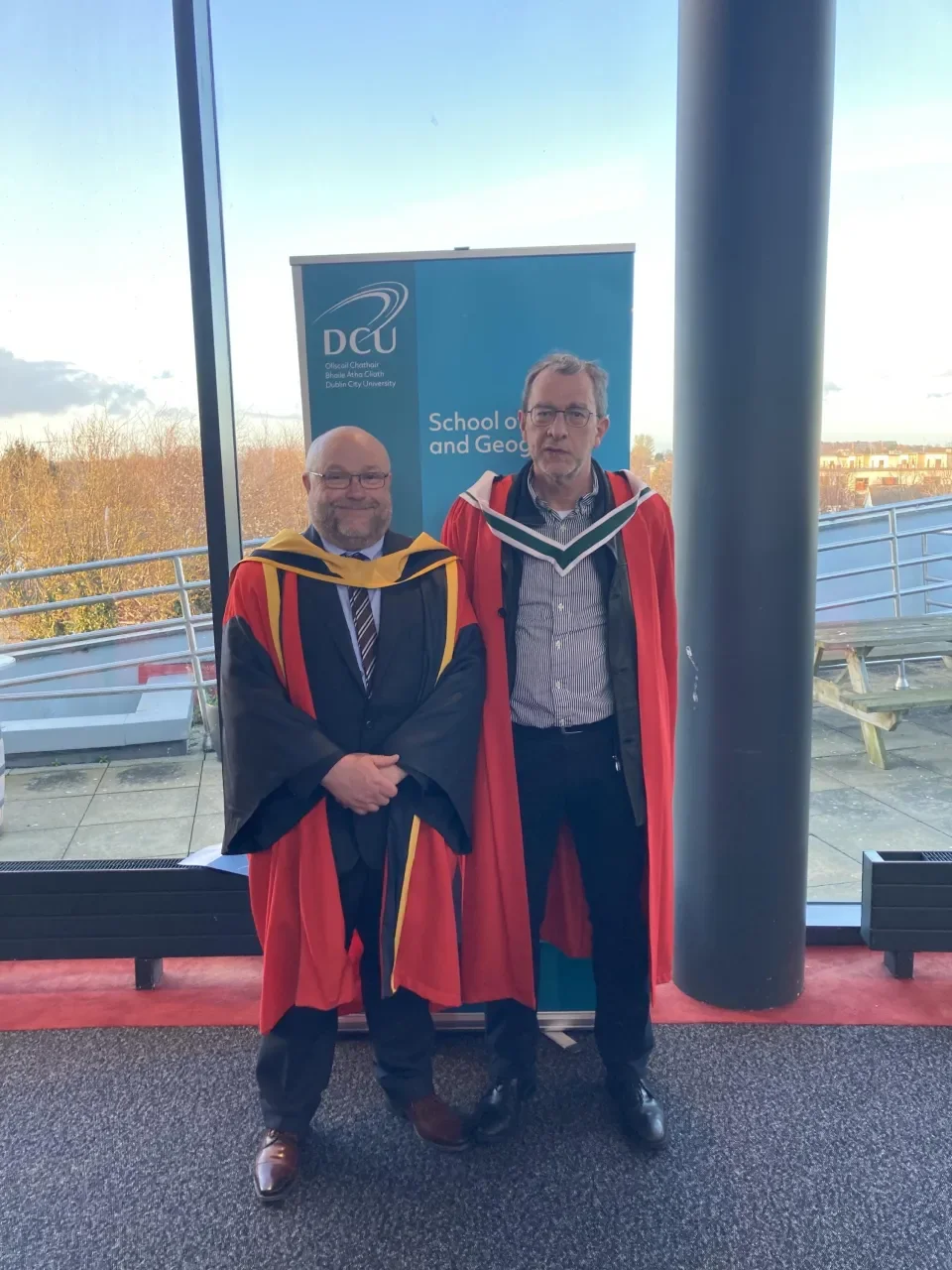 Dr Michael Grant with his supervisor Professor James Kelly