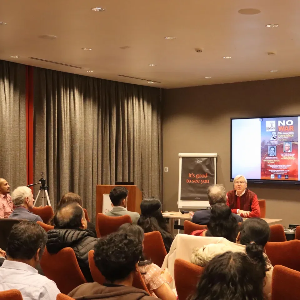Philip McDonagh lectures at the event