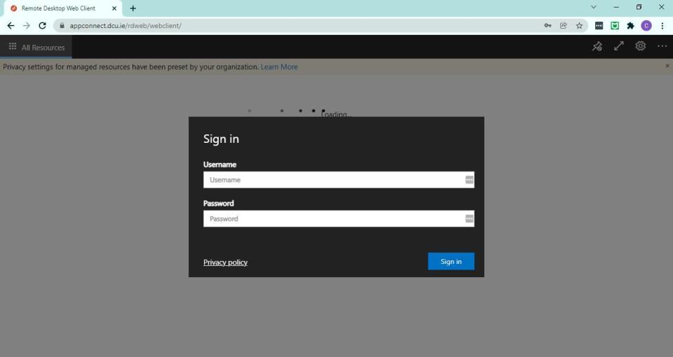Login to App Connect