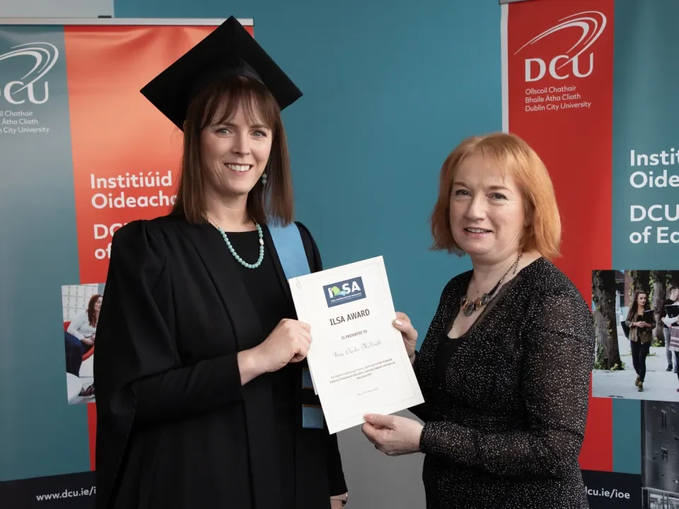 Úna Clarke-McGrath with Theresa Woods, ILSA