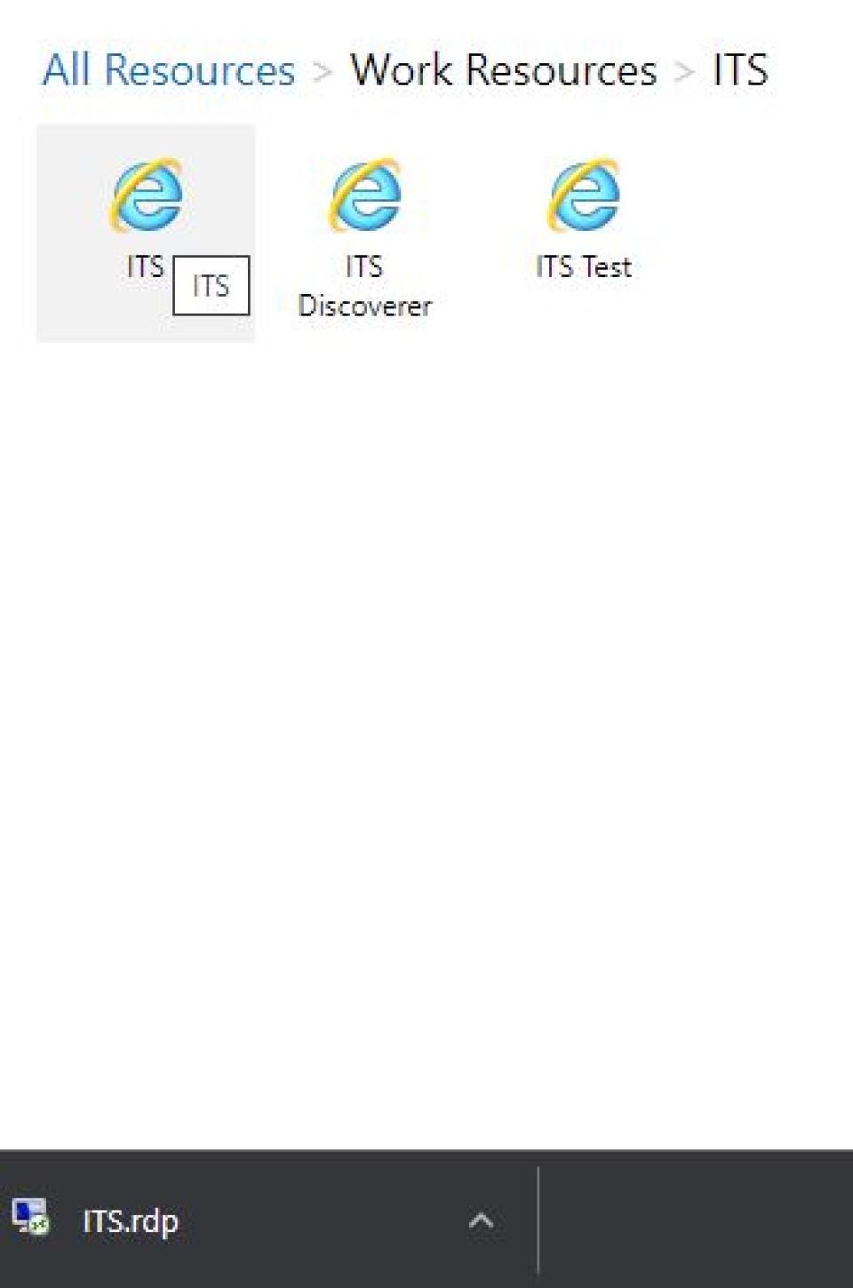 Downloaded RDP File