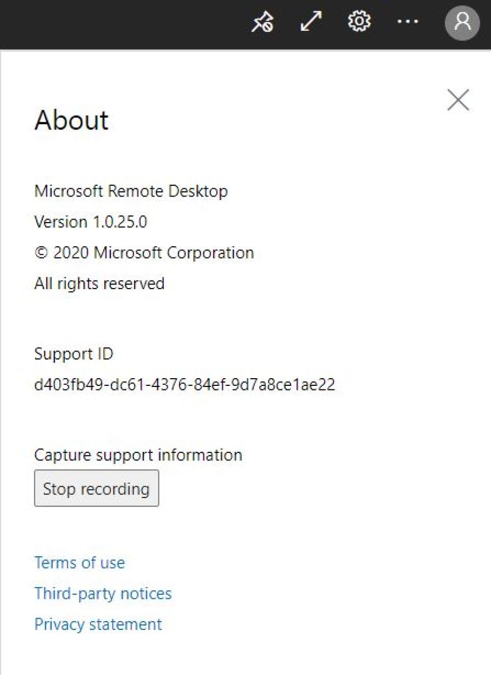 Stop recording logs