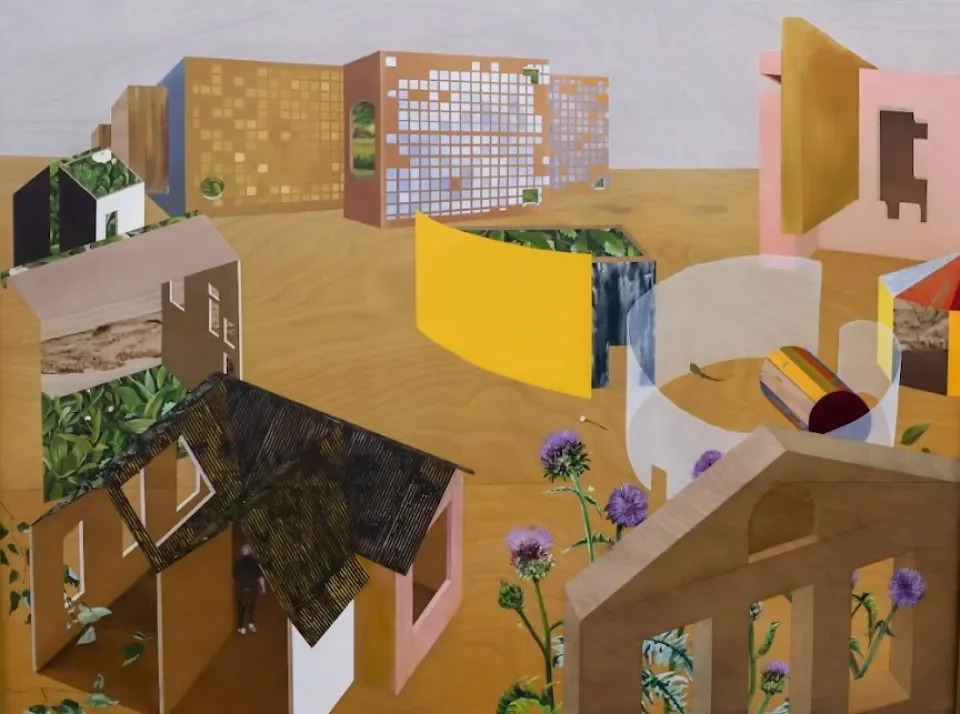 abstract artwork representing the campuses of DCU