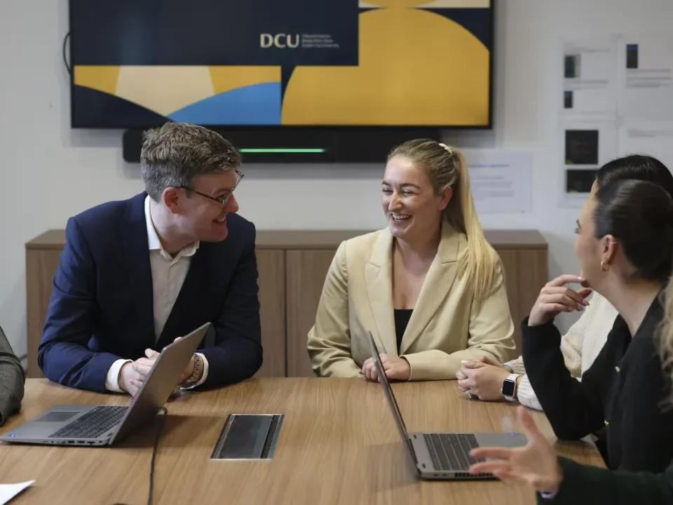 DCU staff at a training session