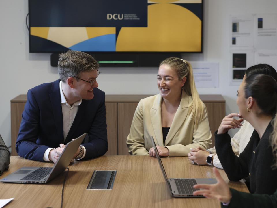 DCU staff at a training session