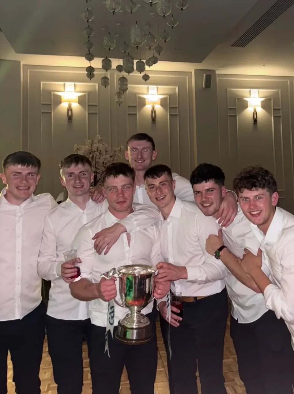 DCU Students and Alumni on Kildare senior hurling panel celebrating win