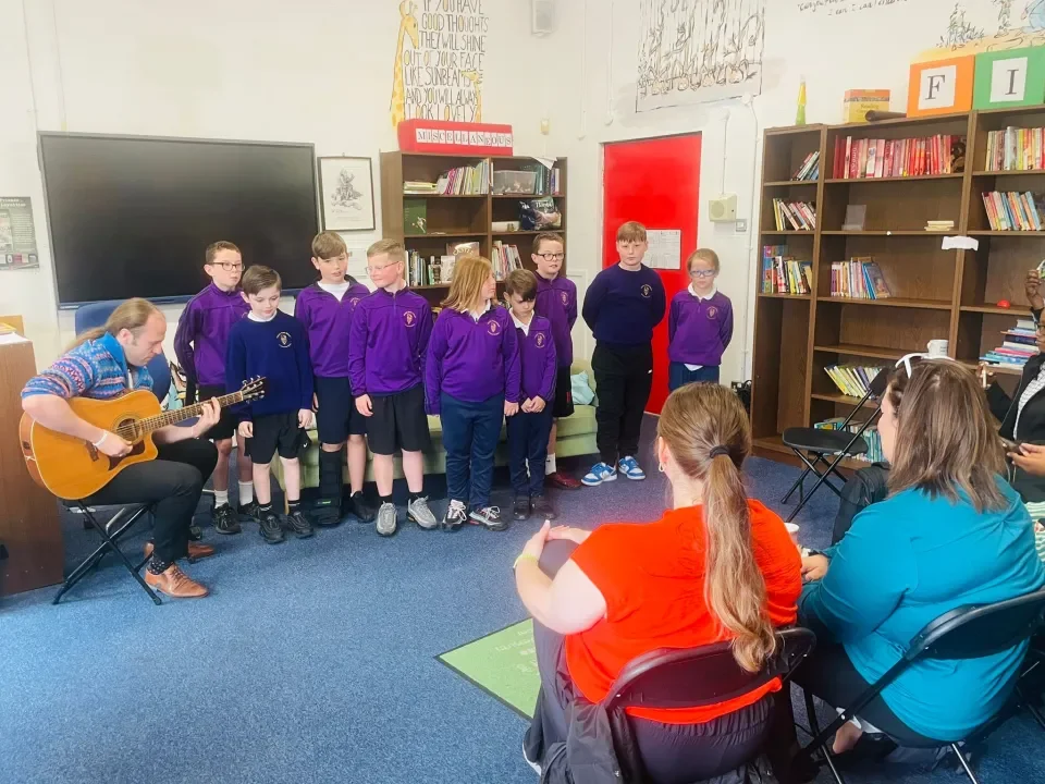 Group of Students from Francis Street Singing