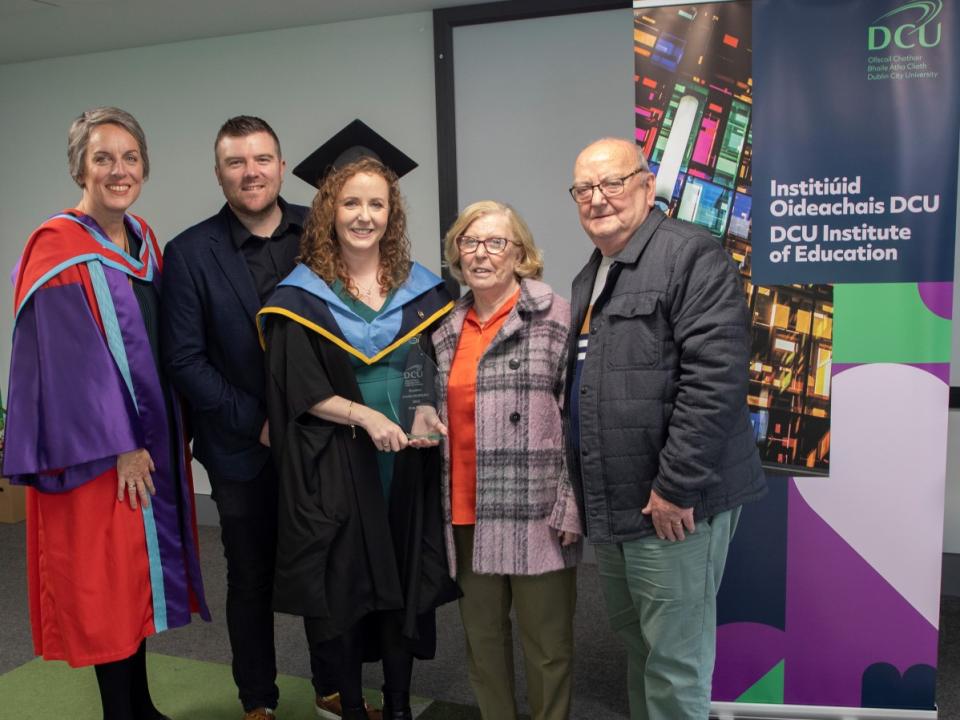 Orla Doyle and family with Dr Susan Pike