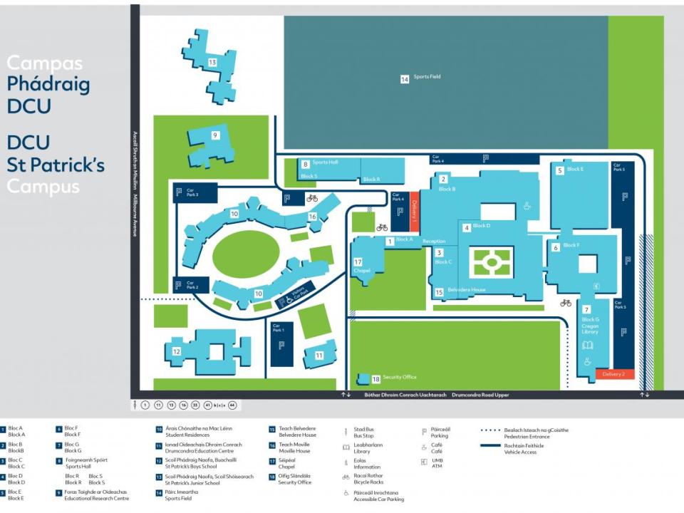 St Patrick's Campus Map
