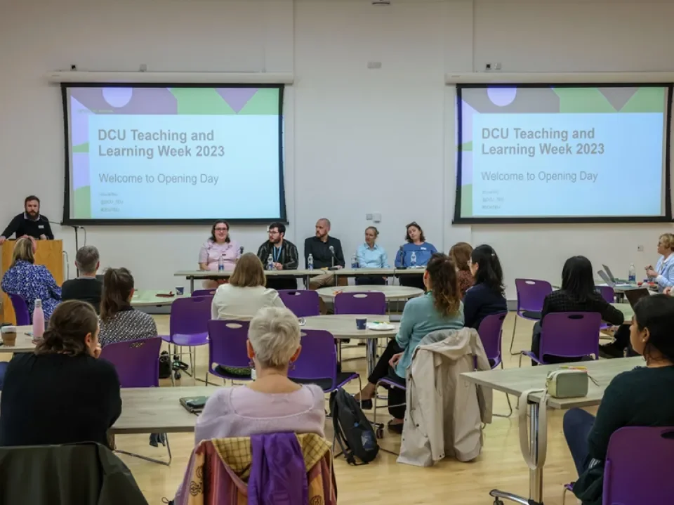 Teaching and Learning Week speakers and audience